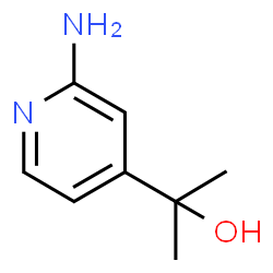 2-(2-氨基-4-吡啶基)-2-丙醇结构式