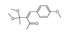 (E)-4,4-dimethoxy-3-(4-methoxybenzylidene)pentan-2-one Structure