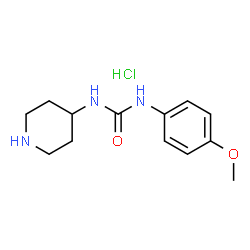 1-(4-Methoxyphenyl)-3-(piperidin-4-yl)urea hydrochloride Structure