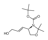 (E)-3-<(4R)-3-(tert-Butoxycarbonyl)-2,2-dimethyl-1,3-oxazolidin-4-yl>-2-propen-1-ol Structure