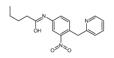 N-[3-nitro-4-(pyridin-2-ylmethyl)phenyl]pentanamide结构式