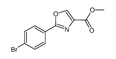 methyl 2-(4-bromophenyl)-1,3-oxazole-4-carboxylate structure