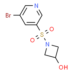 1-(5-bromopyridin-3-ylsulfonyl)azetidin-3-ol结构式