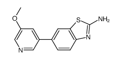 6-(5-methoxypyridin-3-yl)benzo[d]thiazol-2-amine结构式