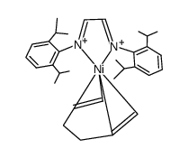 (2,6-i-Pr2C6H3NCHCHNC6H3-2,6-i-Pr2)Ni(η2-η2-C6H10)结构式