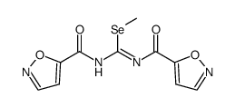 methyl N,N'-di(5-isoxazol-5-ylcarbonyl)imidoselenocarbamate结构式