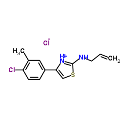 2-(Allylamino)-4-(4-chloro-3-methylphenyl)-1,3-thiazol-3-ium chloride结构式