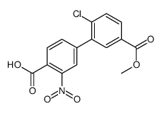 4-(2-chloro-5-methoxycarbonylphenyl)-2-nitrobenzoic acid Structure