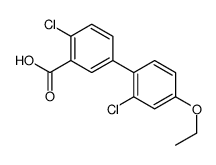 2-chloro-5-(2-chloro-4-ethoxyphenyl)benzoic acid结构式