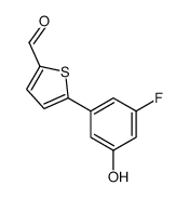 5-(3-fluoro-5-hydroxyphenyl)thiophene-2-carbaldehyde结构式