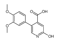5-(3,4-dimethoxyphenyl)-2-oxo-1H-pyridine-4-carboxylic acid结构式