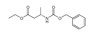 ethyl (3S)-3-{[(benzyloxy)carbonyl]amino}butanoate结构式