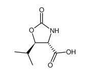 4-Oxazolidinecarboxylicacid,5-(1-methylethyl)-2-oxo-,(4S-trans)-(9CI)结构式