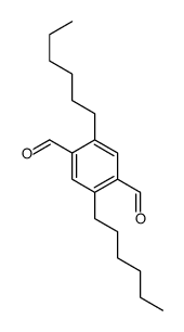 2,5-dihexylterephthalaldehyde结构式