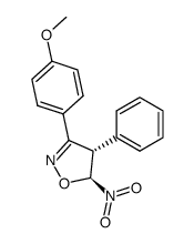 (4S,5S)-3-(4-methoxyphenyl)-5-nitro-4-phenyl-4,5-dihydroisoxazole Structure