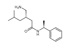 (S)-3-(aminomethyl)-5-methyl-N-((S)-1-phenylethyl)hexanamide Structure