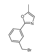 2-(3-(bromomethyl)phenyl)-5-methyloxazole Structure