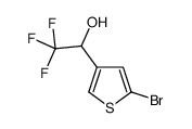 1-(5-bromothiophen-3-yl)-2,2,2-trifluoroethanol structure