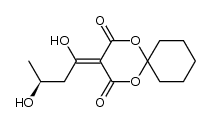 (S)-3-(1,3-dihydroxybutylidene)-1,5-dioxaspiro[5.5]undecane-2,4-dione结构式
