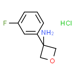 3-(3-Fluorophenyl)oxetan-3-amine结构式