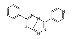 1,2,4-Triazolo[3,4-b][1,3,4]thiadiazole, 6-phenyl-3-(4-pyridinyl)-结构式