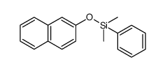 dimethyl(naphthalen-2-yloxy)(phenyl)silane Structure