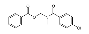 (4-chloro-N-methylbenzamido)methyl benzoate结构式