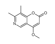 4-methoxy-7,8-dimethylpyrano[3,2-c]pyridin-2-one Structure