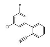 2-(3-chloro-5-fluorophenyl)benzonitrile Structure