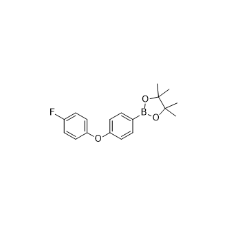 2-[4-(4-fluorophenoxy)phenyl]-4,4,5,5-tetramethyl-1,3,2-dioxaborolane Structure