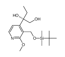 (S)-2-{3-[(tert-butyldimethylsiloxy)methyl]-2-methoxypyridin-4-yl}butane-1,2-diol Structure