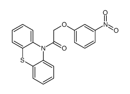 2-(3-nitrophenoxy)-1-phenothiazin-10-ylethanone结构式