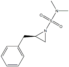 (R)-2-benzyl-N,N-diMethylaziridine-1-sulfonaMide Structure