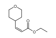 (Z)-ethyl 3-(tetrahydro-2H-pyran-4-yl)acrylate结构式