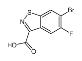 6-bromo-5-fluorobenzo[d]isothiazole-3-carboxylic acid Structure