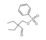 2-benzenesulfonyloxymethyl-2-ethyl-butanal结构式