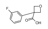 3-(3-fluorophenyl)oxetane-3-carboxylic acid Structure