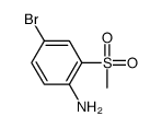 4-溴-2-(甲基磺酰基)苯胺结构式