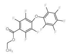 ethyl 2,3,5,6-tetrafluoro-4-(2,3,4,5,6-pentafluorophenoxy)benzoate结构式