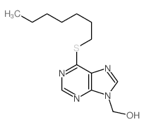9H-Purine-9-methanol,6-(heptylthio)- Structure
