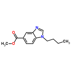 Methyl 1-butyl-1H-benzimidazole-5-carboxylate结构式