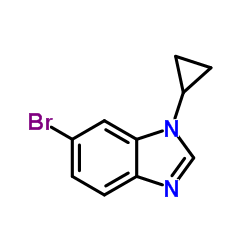 6-bromo-1-cyclopropyl-1H-benzo[d]imidazole Structure