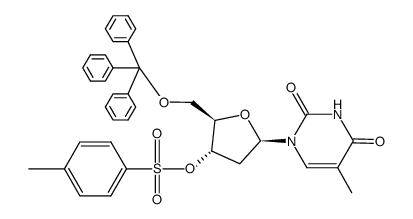 3'-Tosyl-5'-O-trityl thymidine结构式