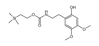 2-(trimethylsilyl)ethyl (2-hydroxy-4,5-dimethoxyphenethyl)carbamate结构式