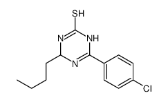 2-butyl-4-(4-chlorophenyl)-2,5-dihydro-1H-1,3,5-triazine-6-thione Structure