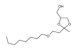 [2-methyl-2-(2-octoxyethyl)-1,3-dioxolan-4-yl]methanol结构式