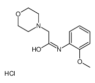 N-(2-methoxyphenyl)-2-morpholin-4-yl-acetamide hydrochloride结构式