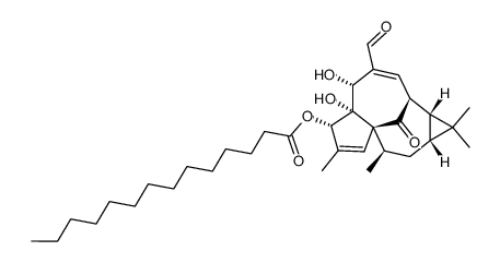 3-O-tetradecanoylingenol-20-aldehyde结构式