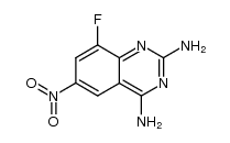 2,4-diamino-8-fluoro-6-nitroquinazoline Structure