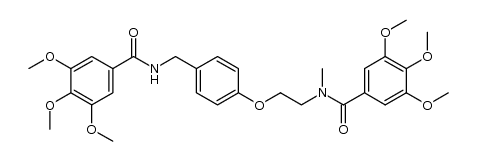 3,4,5-trimethoxy-N-methyl-N-(2-(4-((3,4,5-trimethoxybenzamido)methyl)phenoxy)ethyl)benzamide Structure
